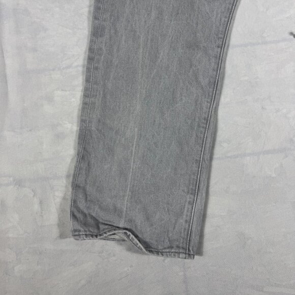 Levis 501 Mens Straight Leg Jeans Gray Button Fly 5-Pocket Outdoor Size 38x30 - Picture 11 of 16